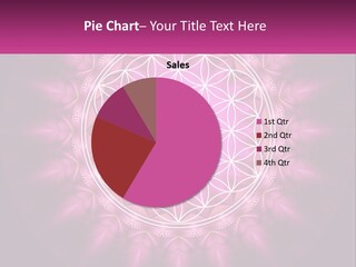 A Pink Flower Of Life Powerpoint Presentation PowerPoint Template