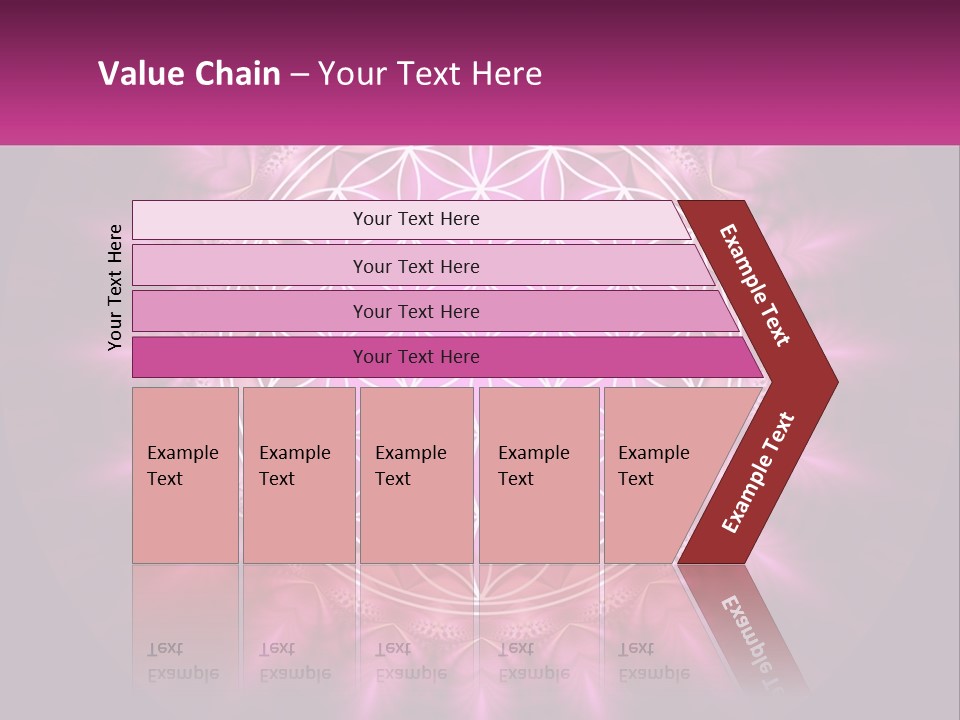 A Pink Flower Of Life Powerpoint Presentation PowerPoint Template