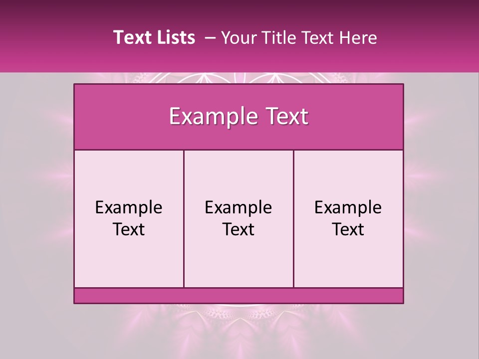 A Pink Flower Of Life Powerpoint Presentation PowerPoint Template