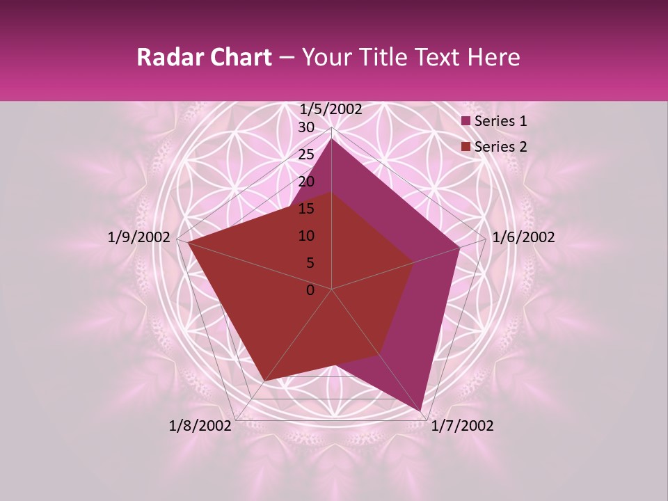 A Pink Flower Of Life Powerpoint Presentation PowerPoint Template