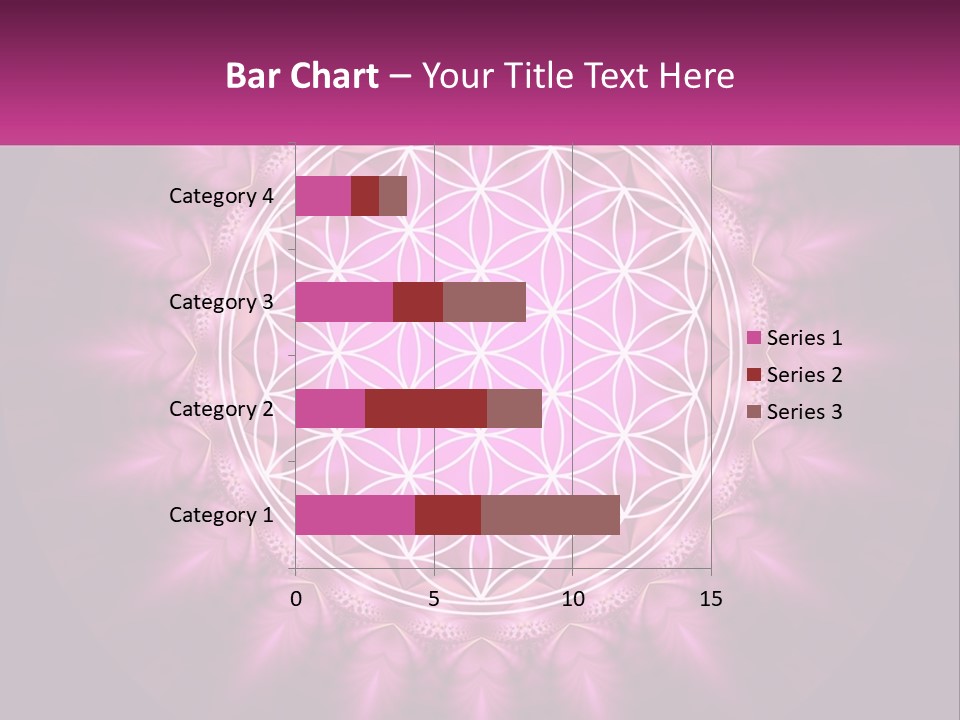 A Pink Flower Of Life Powerpoint Presentation PowerPoint Template