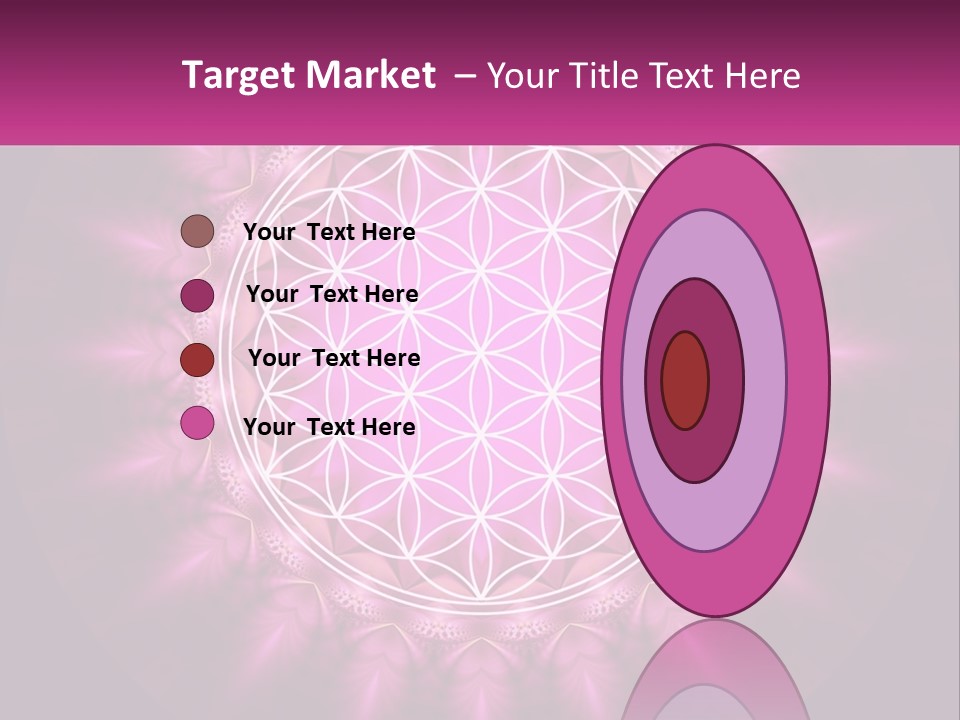 A Pink Flower Of Life Powerpoint Presentation PowerPoint Template