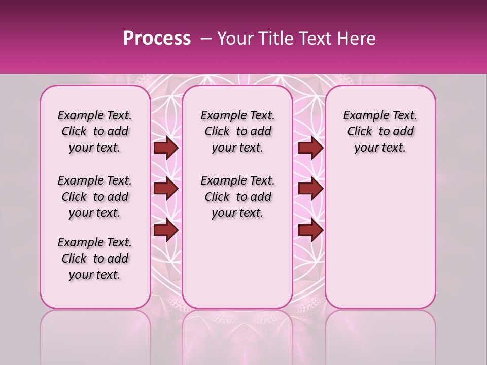 A Pink Flower Of Life Powerpoint Presentation PowerPoint Template