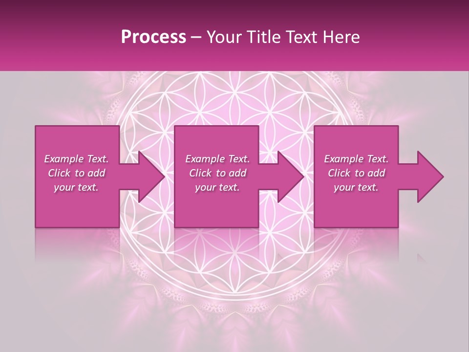 A Pink Flower Of Life Powerpoint Presentation PowerPoint Template