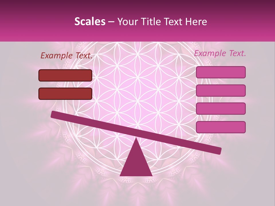 A Pink Flower Of Life Powerpoint Presentation PowerPoint Template