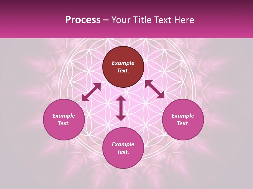 A Pink Flower Of Life Powerpoint Presentation PowerPoint Template