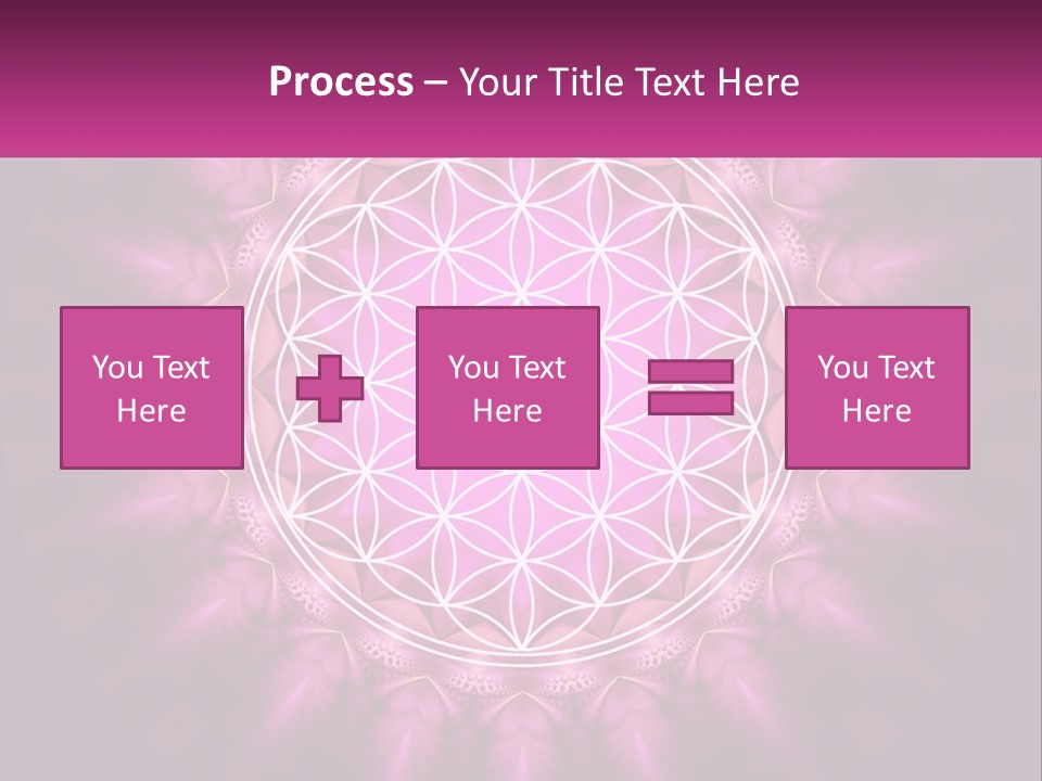 A Pink Flower Of Life Powerpoint Presentation PowerPoint Template