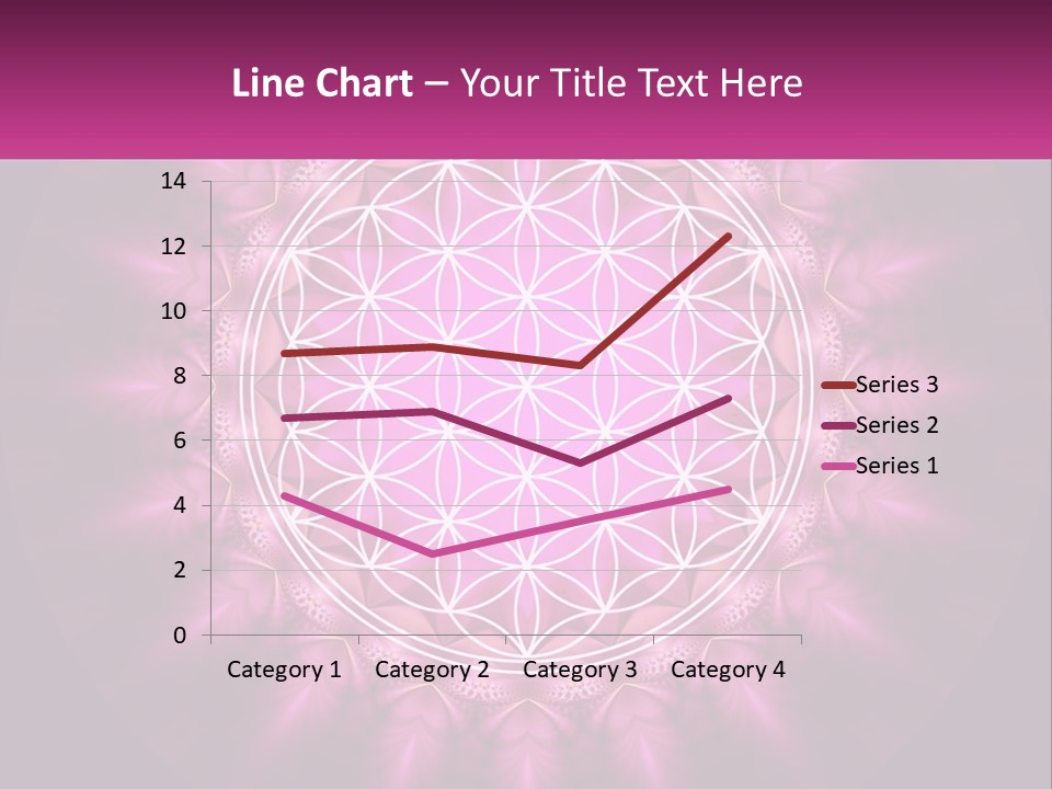 A Pink Flower Of Life Powerpoint Presentation PowerPoint Template