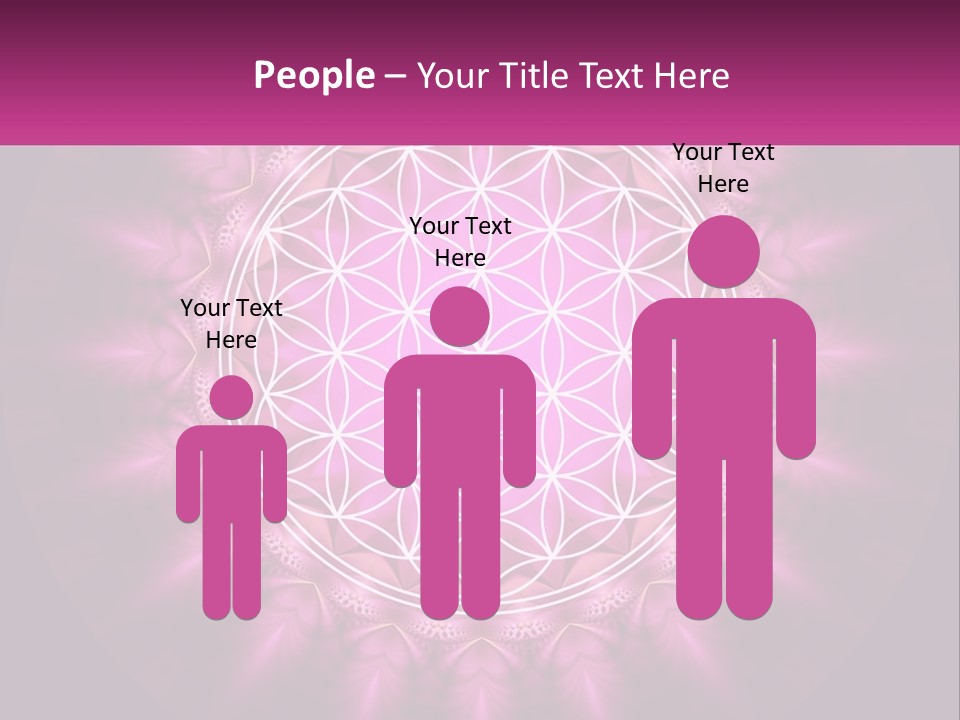 A Pink Flower Of Life Powerpoint Presentation PowerPoint Template