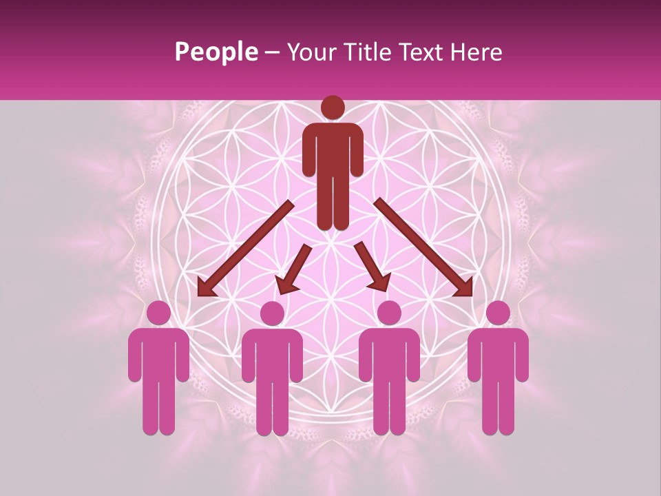 A Pink Flower Of Life Powerpoint Presentation PowerPoint Template