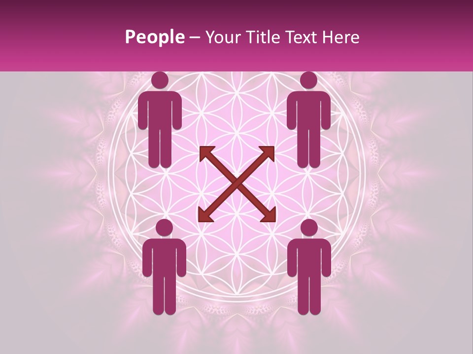 A Pink Flower Of Life Powerpoint Presentation PowerPoint Template