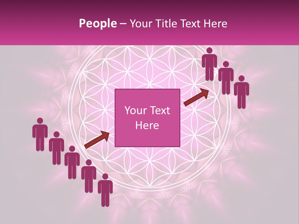 A Pink Flower Of Life Powerpoint Presentation PowerPoint Template