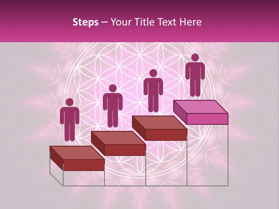 A Pink Flower Of Life Powerpoint Presentation PowerPoint Template