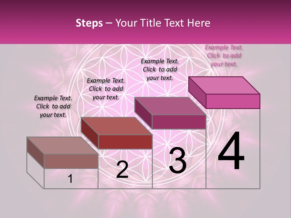 A Pink Flower Of Life Powerpoint Presentation PowerPoint Template