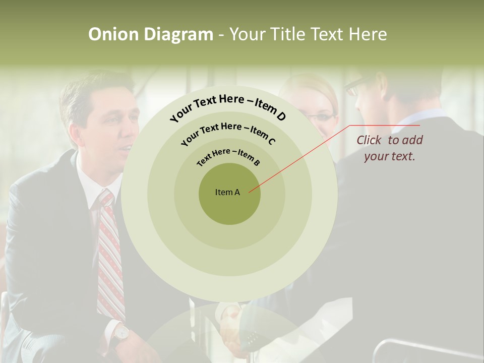 A Group Of People Sitting Around A Table Shaking Hands PowerPoint Template