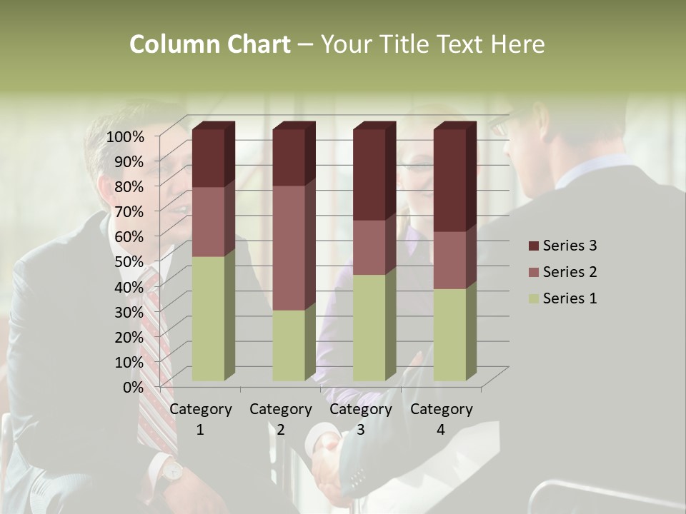 A Group Of People Sitting Around A Table Shaking Hands PowerPoint Template