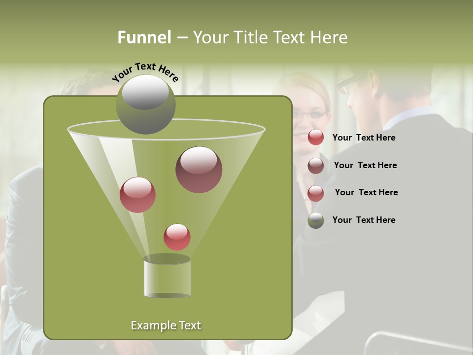 A Group Of People Sitting Around A Table Shaking Hands PowerPoint Template