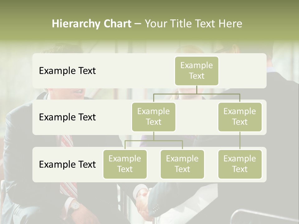 A Group Of People Sitting Around A Table Shaking Hands PowerPoint Template