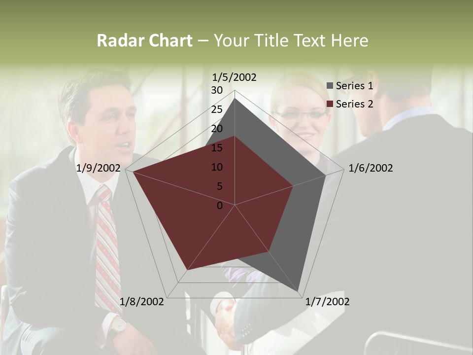 A Group Of People Sitting Around A Table Shaking Hands PowerPoint Template