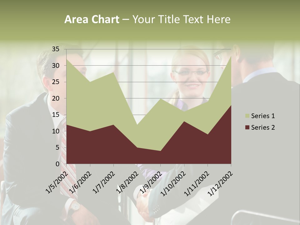 A Group Of People Sitting Around A Table Shaking Hands PowerPoint Template