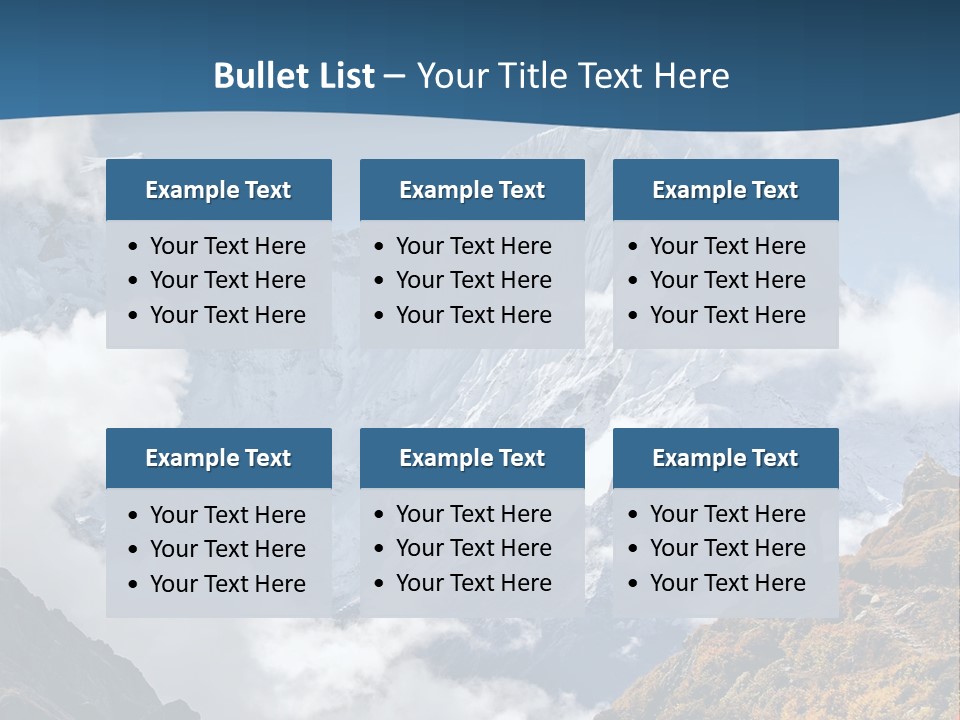 A Man Hiking Up A Mountain On A Sunny Day PowerPoint Template
