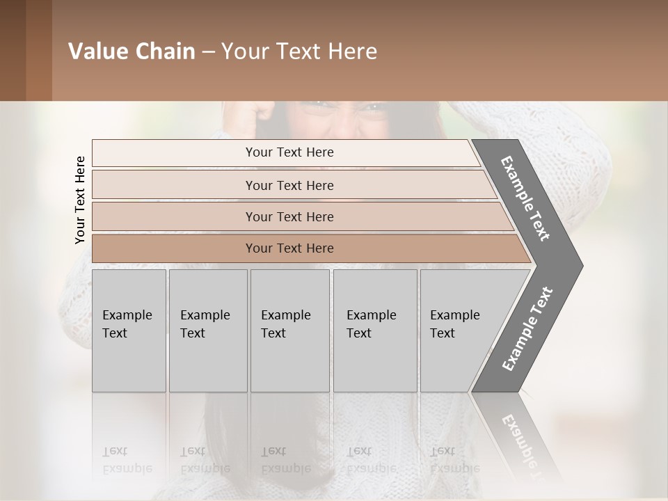 A Woman Holding Her Hair In Front Of Her Head PowerPoint Template