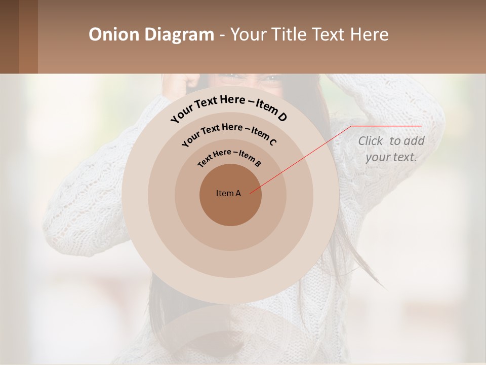 A Woman Holding Her Hair In Front Of Her Head PowerPoint Template