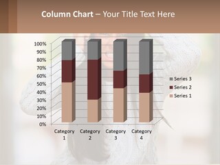 A Woman Holding Her Hair In Front Of Her Head PowerPoint Template