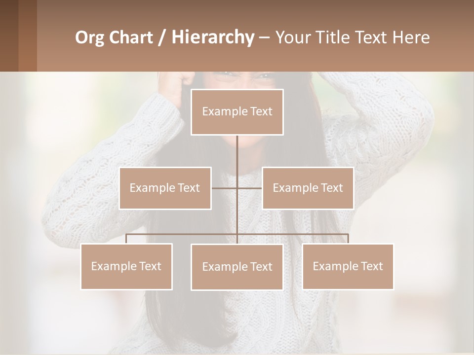 A Woman Holding Her Hair In Front Of Her Head PowerPoint Template