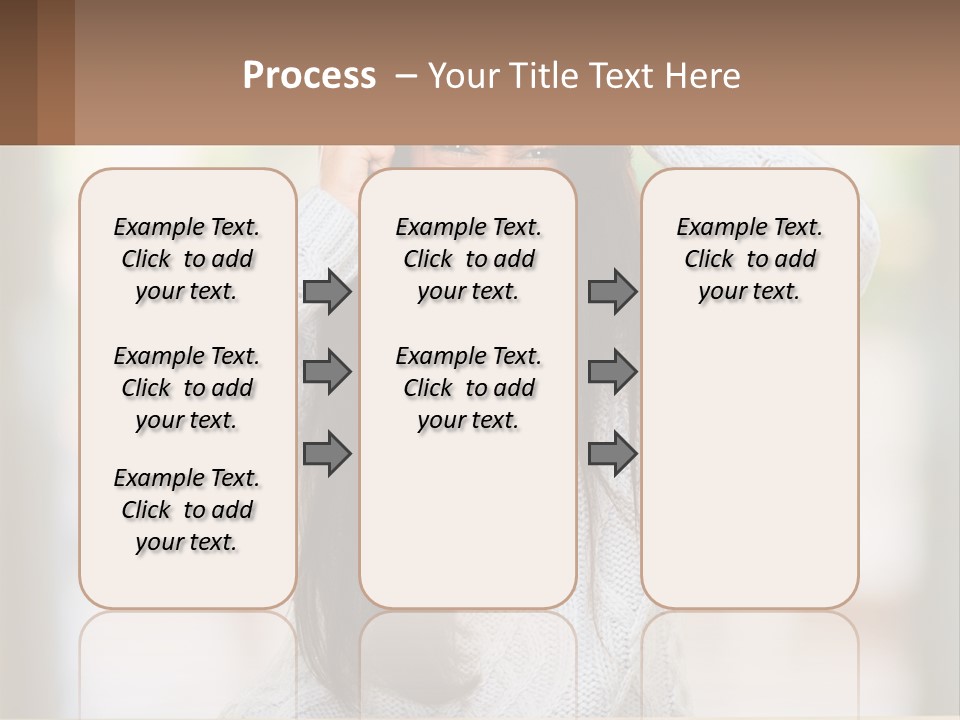 A Woman Holding Her Hair In Front Of Her Head PowerPoint Template