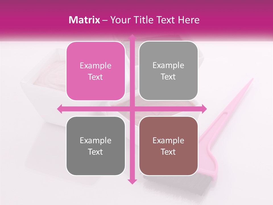 Three Bowls Of Food With A Spoon On A Table PowerPoint Template