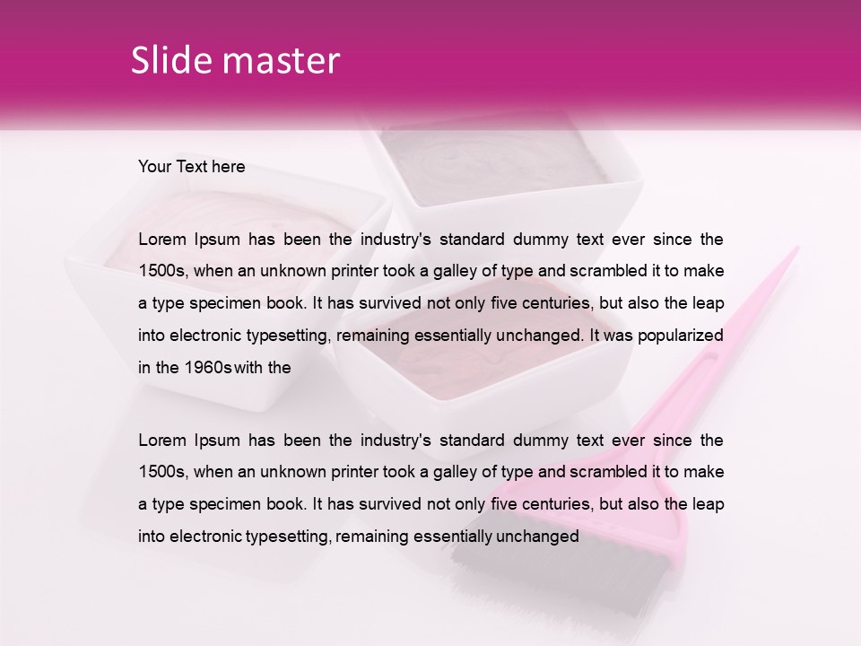 Three Bowls Of Food With A Spoon On A Table PowerPoint Template