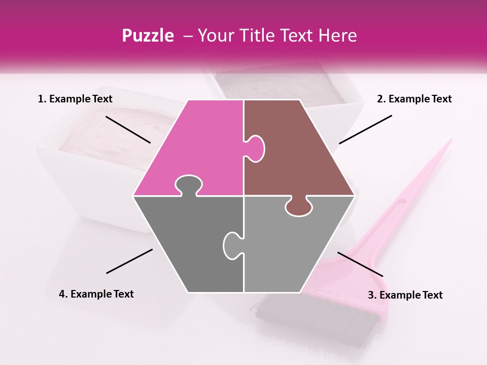 Three Bowls Of Food With A Spoon On A Table PowerPoint Template