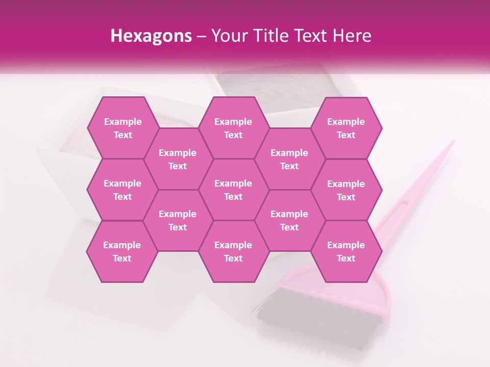 Three Bowls Of Food With A Spoon On A Table PowerPoint Template