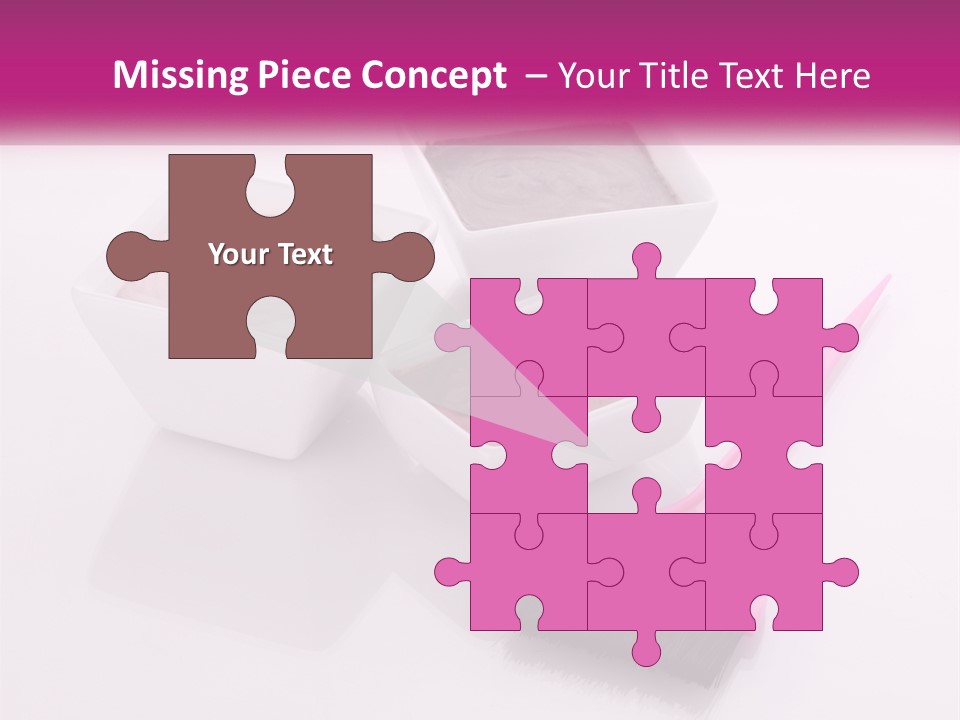 Three Bowls Of Food With A Spoon On A Table PowerPoint Template