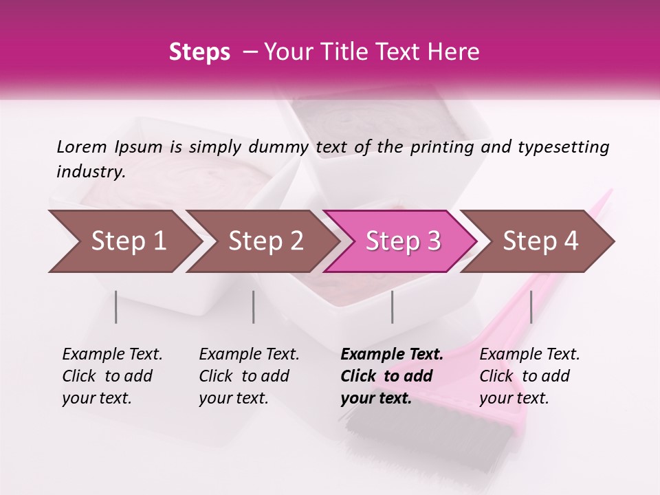 Three Bowls Of Food With A Spoon On A Table PowerPoint Template