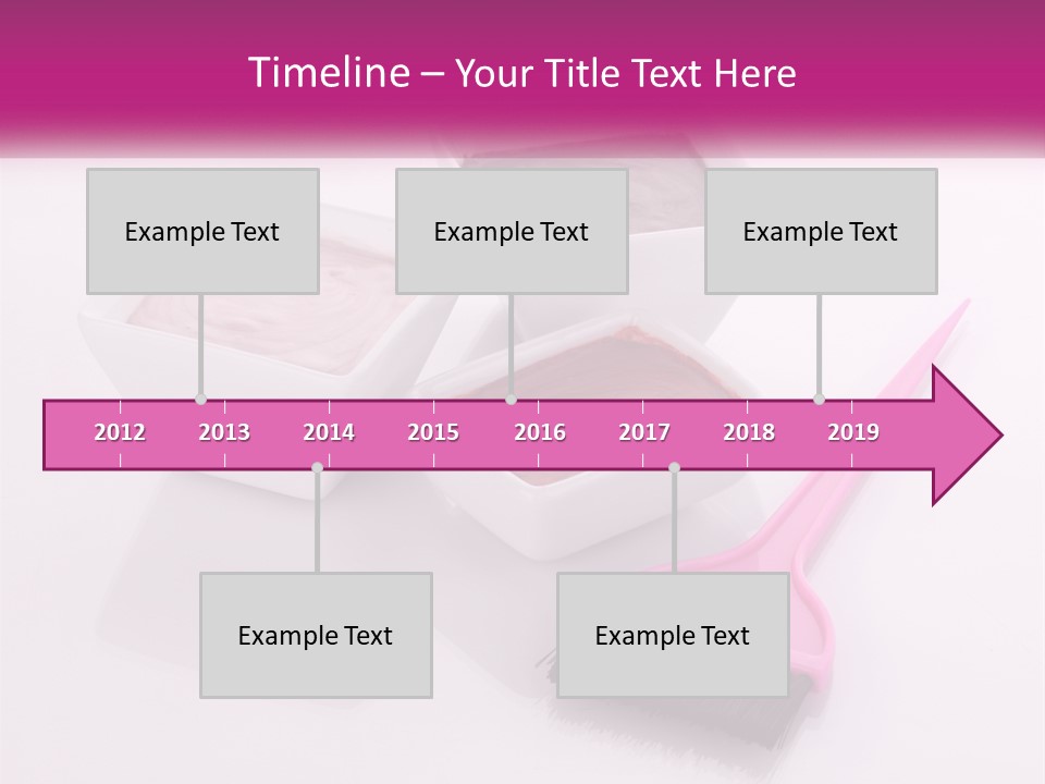 Three Bowls Of Food With A Spoon On A Table PowerPoint Template