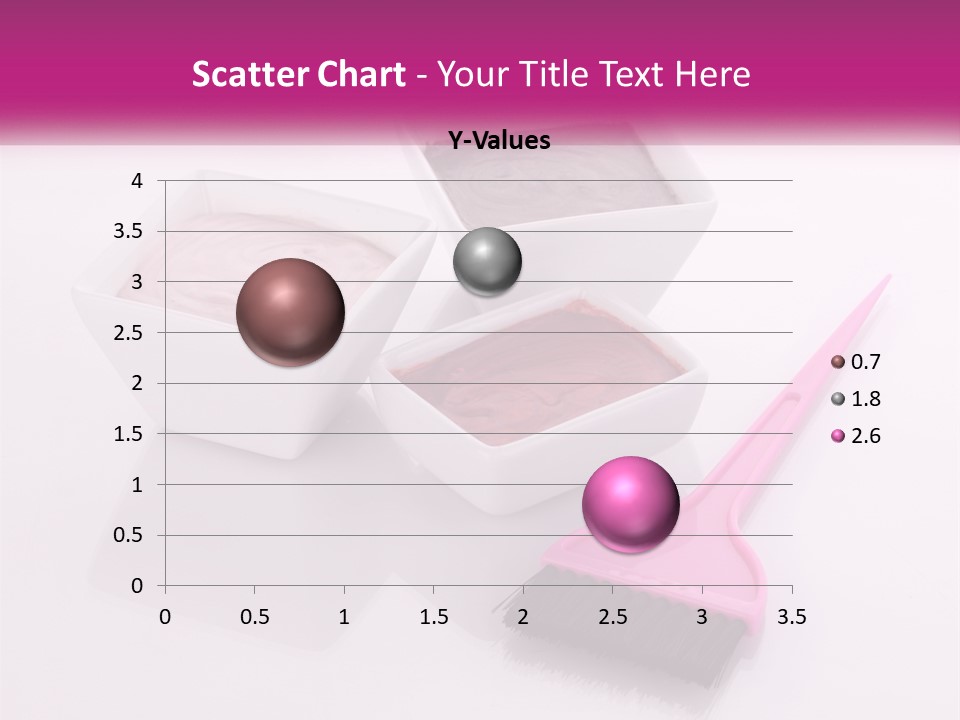 Three Bowls Of Food With A Spoon On A Table PowerPoint Template