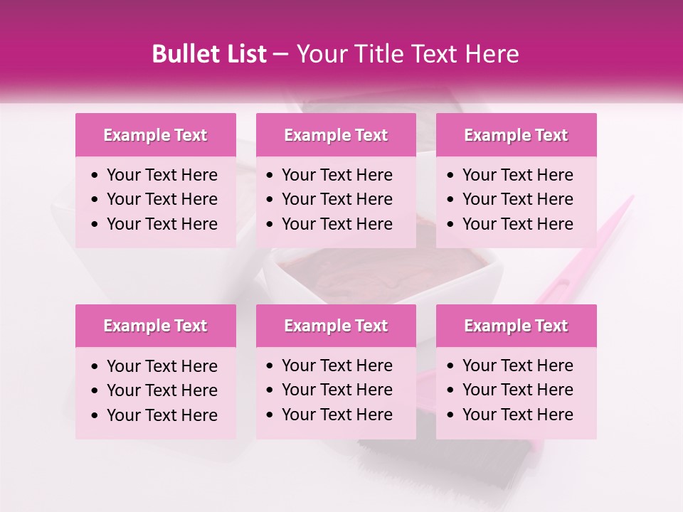 Three Bowls Of Food With A Spoon On A Table PowerPoint Template