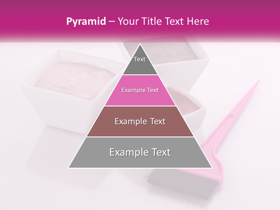 Three Bowls Of Food With A Spoon On A Table PowerPoint Template
