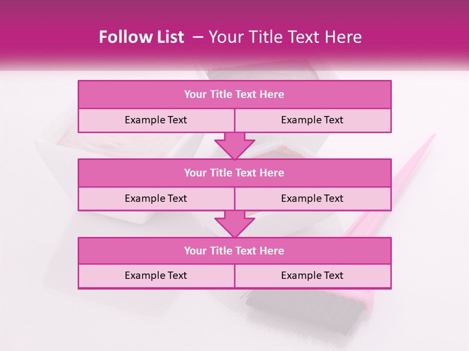 Three Bowls Of Food With A Spoon On A Table PowerPoint Template