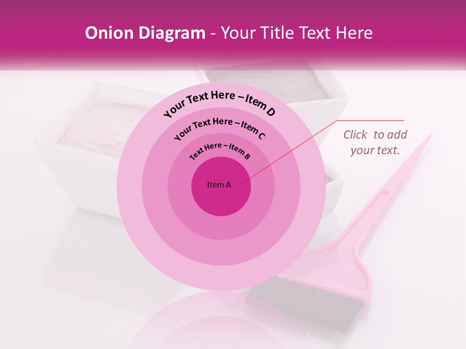 Three Bowls Of Food With A Spoon On A Table PowerPoint Template