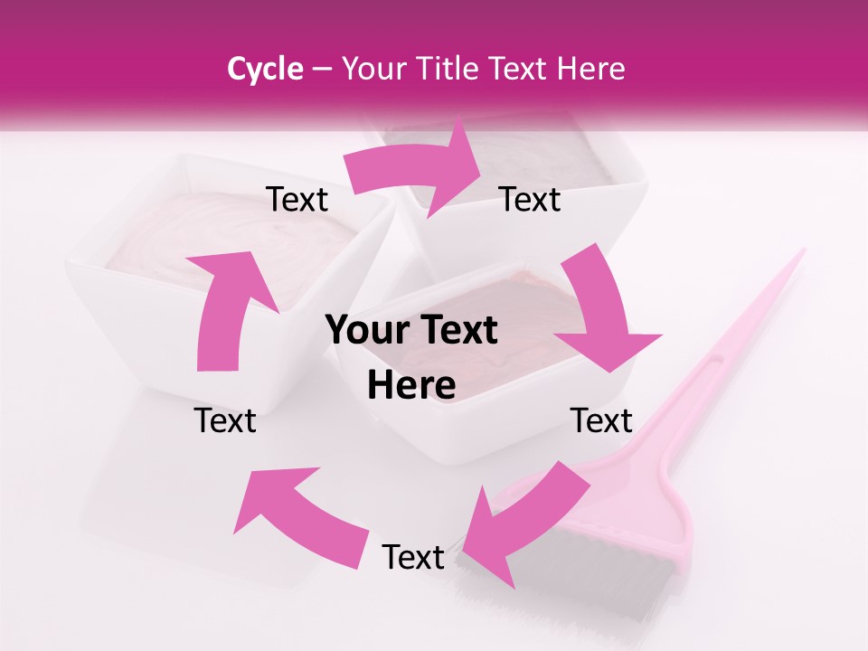Three Bowls Of Food With A Spoon On A Table PowerPoint Template