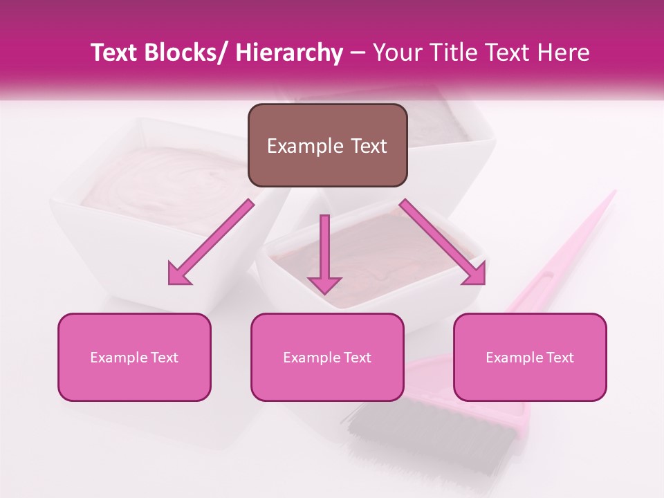 Three Bowls Of Food With A Spoon On A Table PowerPoint Template