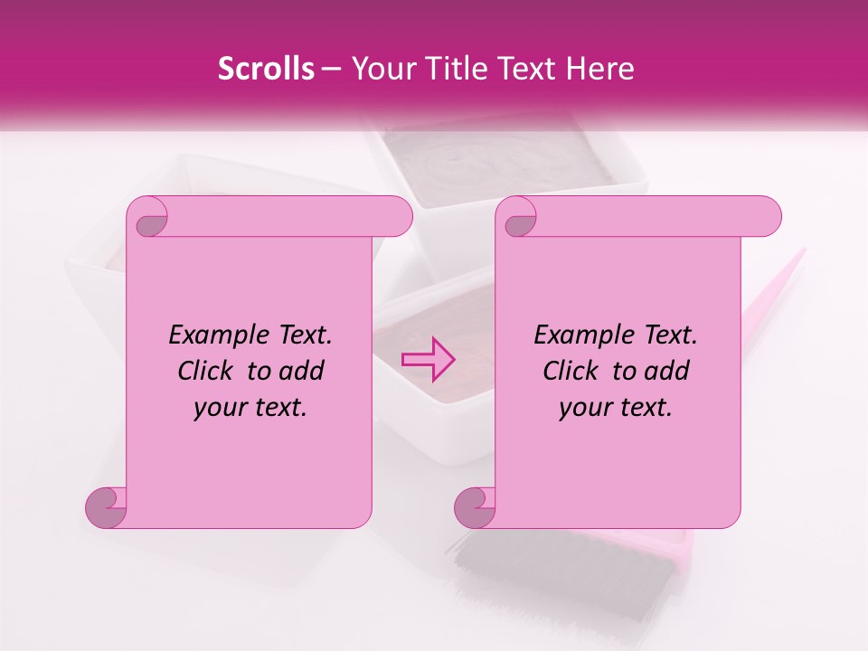 Three Bowls Of Food With A Spoon On A Table PowerPoint Template