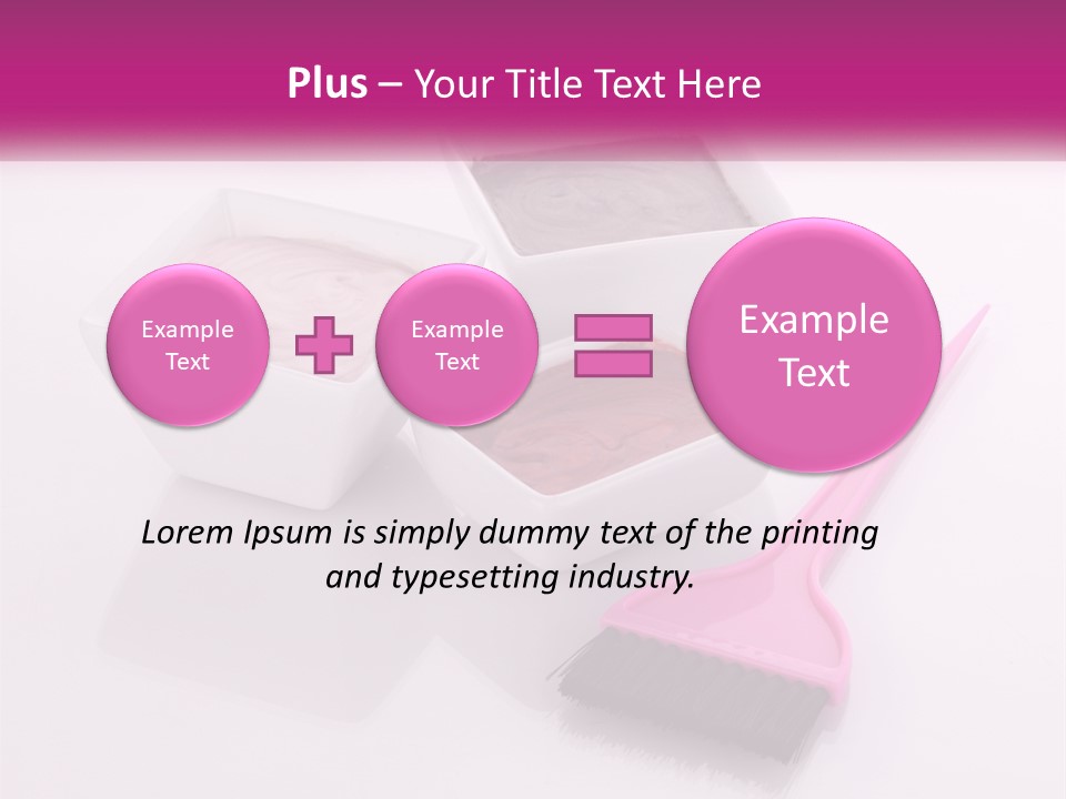 Three Bowls Of Food With A Spoon On A Table PowerPoint Template