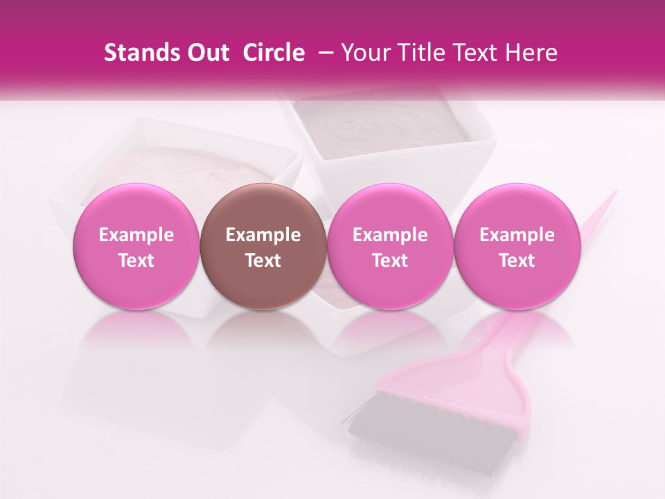 Three Bowls Of Food With A Spoon On A Table PowerPoint Template