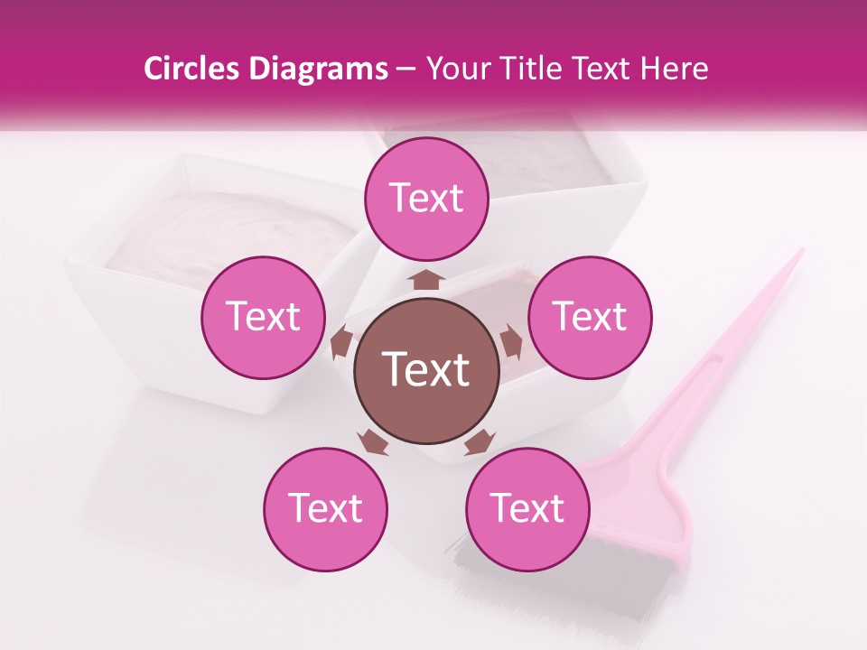 Three Bowls Of Food With A Spoon On A Table PowerPoint Template