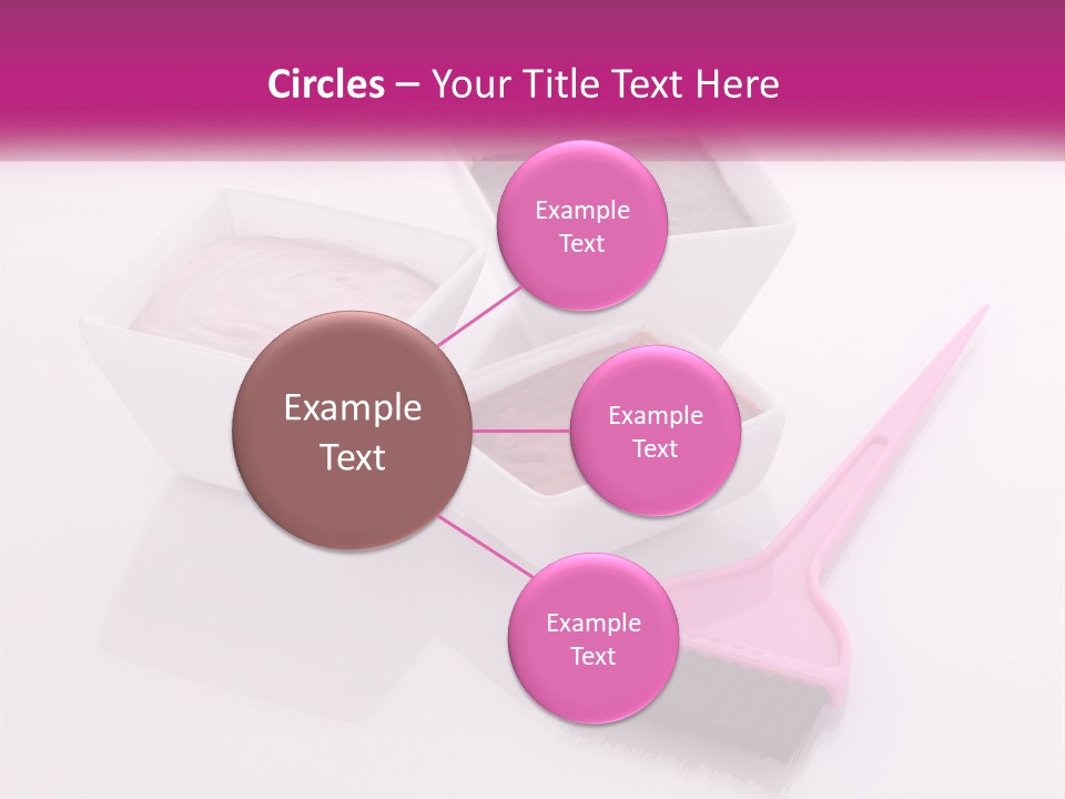 Three Bowls Of Food With A Spoon On A Table PowerPoint Template