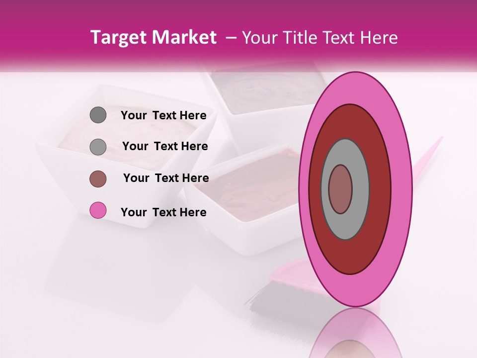 Three Bowls Of Food With A Spoon On A Table PowerPoint Template